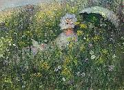 Claude Monet Dans la prairie Spain oil painting artist